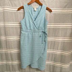 Freedom Trail by Kyodan Linen Blend Wrap Sleeveless Dress Size XS
